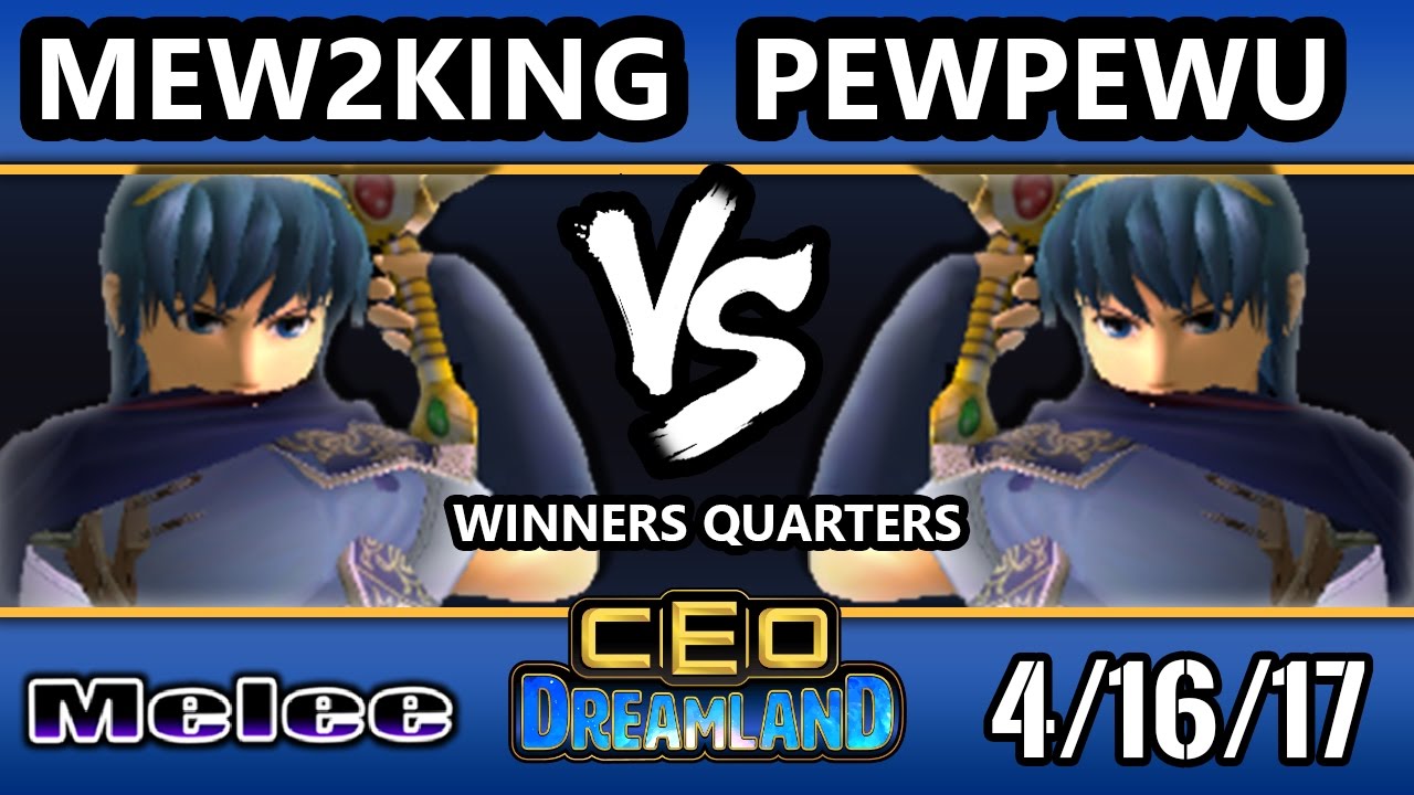 CEO Dreamland 2017 SSBM - Fox MVG | Mew2King (Sheik/Marth) Vs. CLG | PewPewU (Marth) Smash Melee WQ