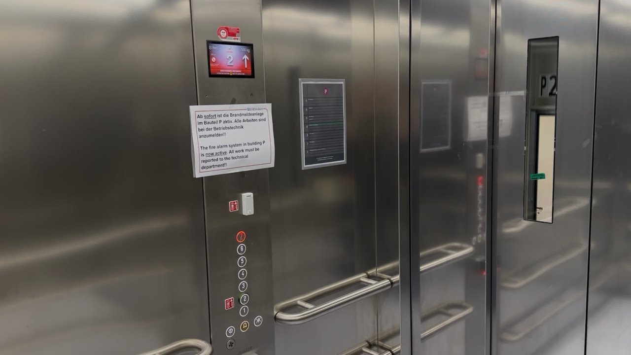 Brand new 2021 Schindler 5500 Elevator at SLK Hospitals, Heilbronn, Germany
