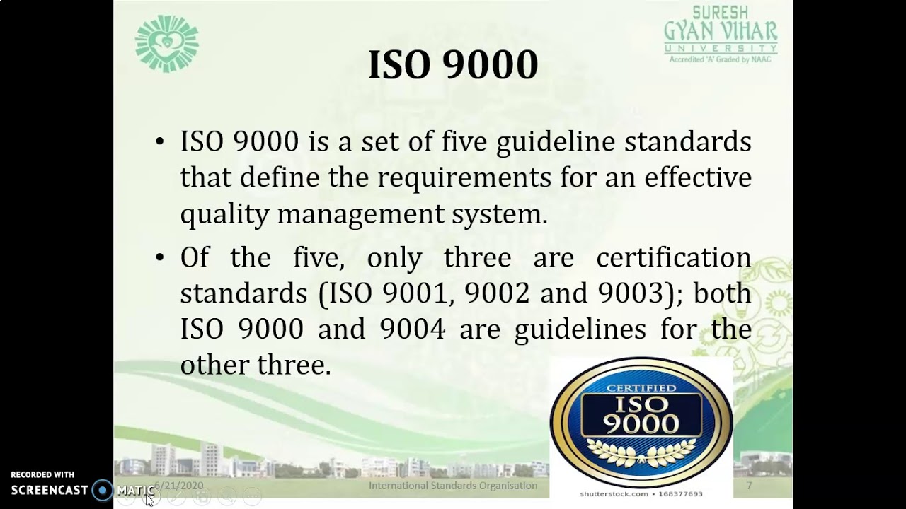 ISO 9000 and 14000