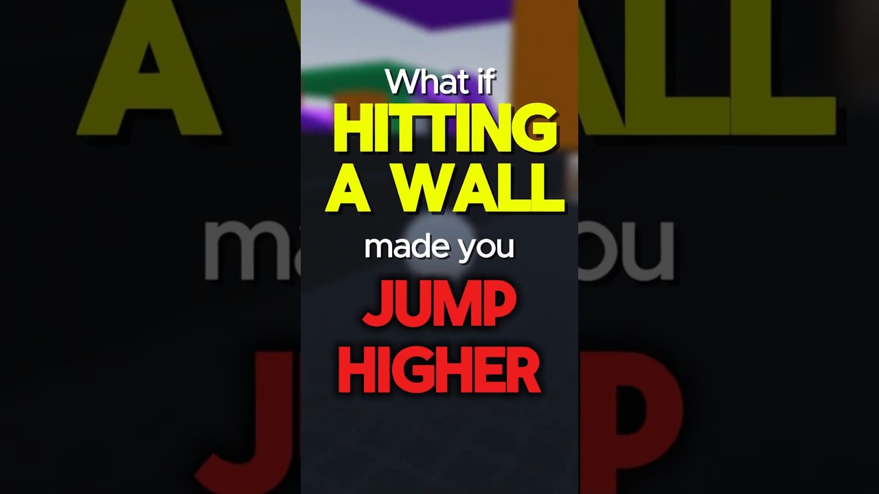What if hitting a wall made you jump higher instead of killing your speed ?