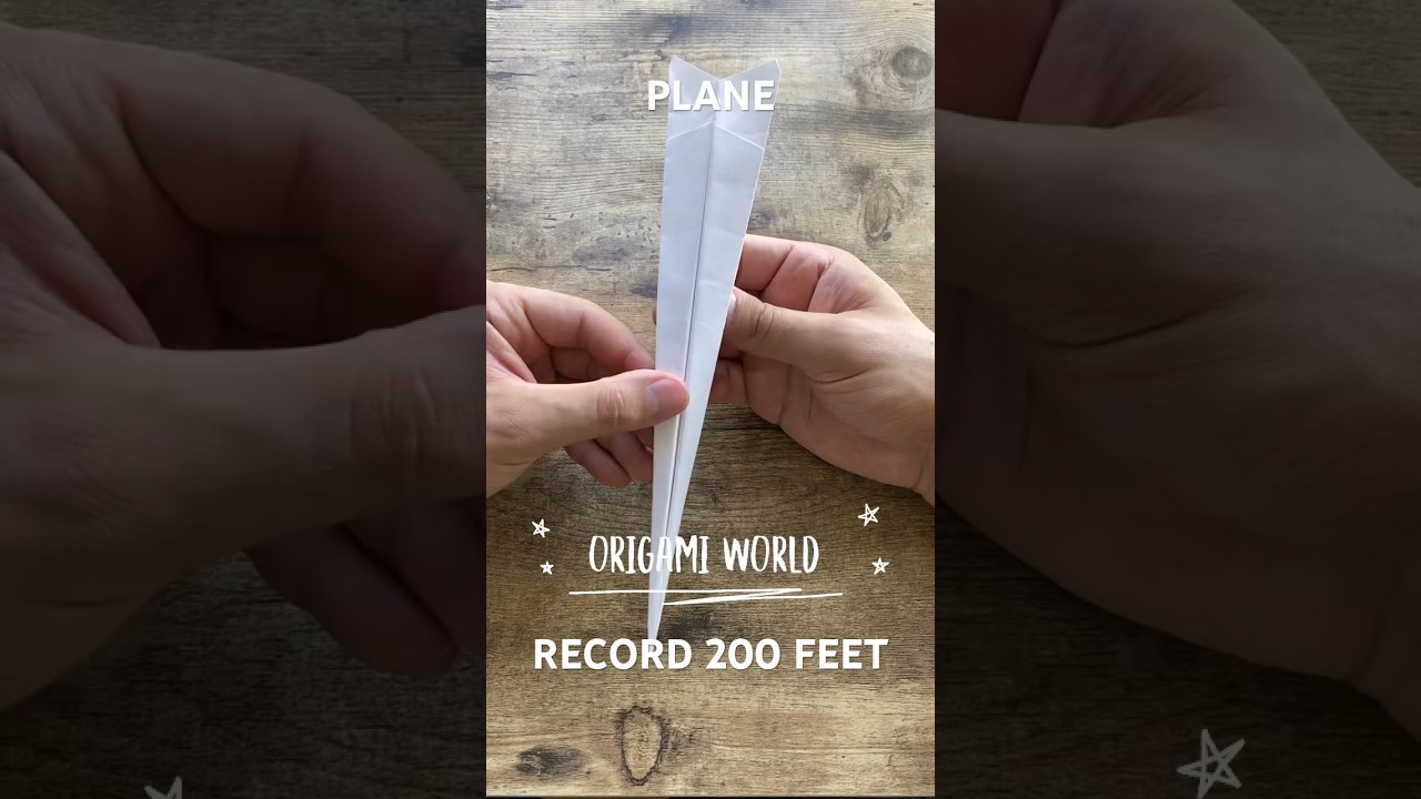 PAPER PLANE RECORD 200 FEET ORIGAMI TUTORIAL | DIY PAPER PLANE ORIGAMI PAPERCRAFT EVERYDAY ORIGAMI