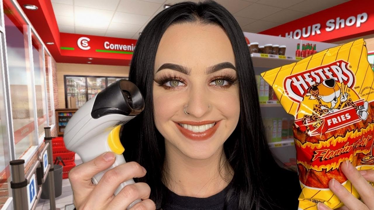[ASMR] Касса в магазине шаговой доступности | Реальный сканер