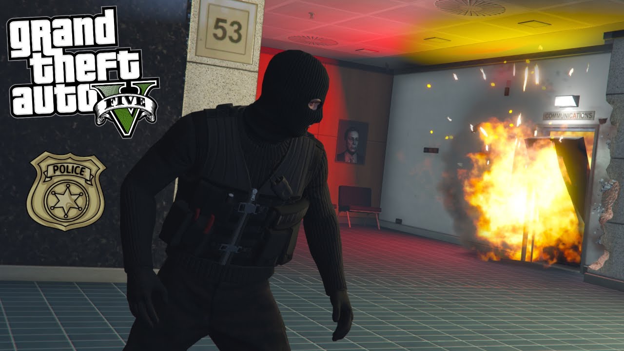 BRYDER ind hos POLITIET! // GTA 5 Online [Dansk]