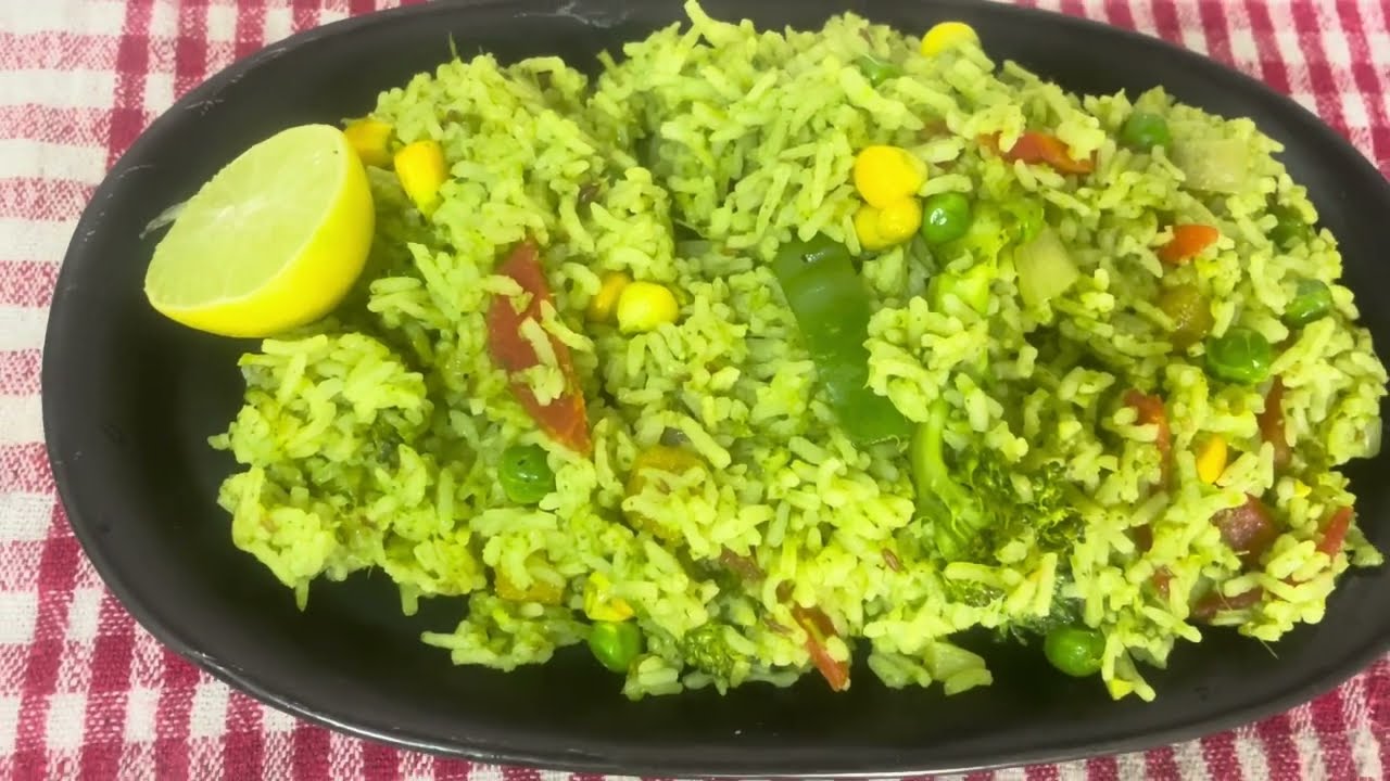 Green Vege pulao Madhuri Ghadge
