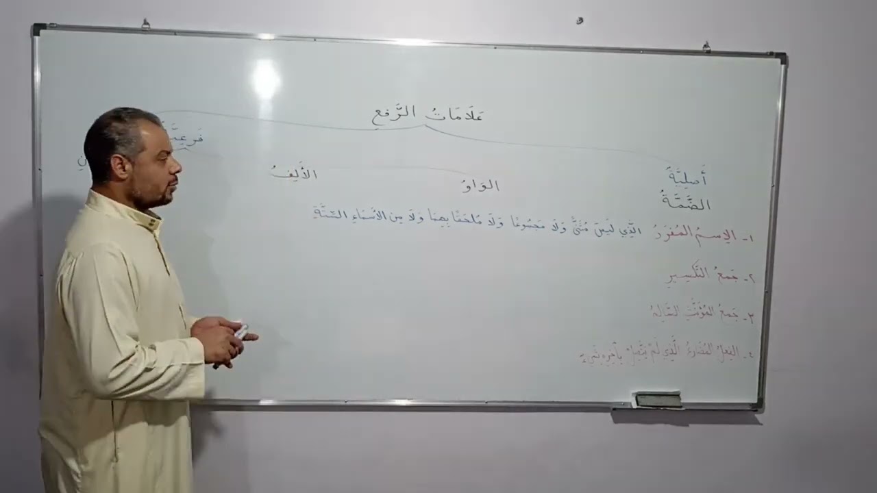 الدرس 6 | شرح  متن متممة الاجرومية | شرح الأستاذ أحمد شوقي (حفظه الله)