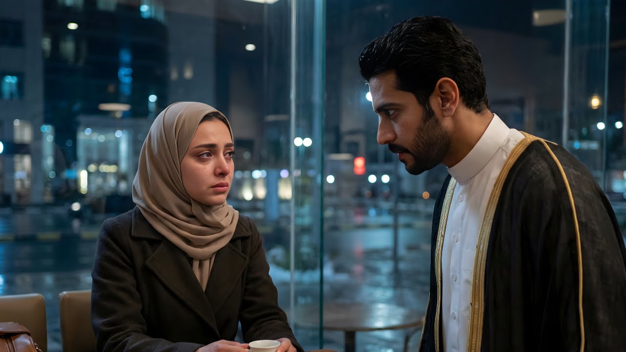 في ليلة ما قبل عيد الميلاد، لم تكن تنتظر سوى الصمت — إلى أن دخل شيخ إلى المقهى وقطع وعدًا مستحيلًا.