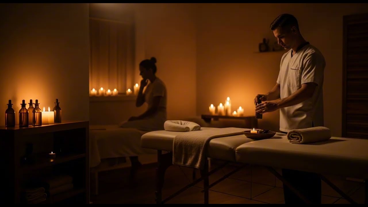 He massaged my special place/private area/sensitive spot with oil between my legs