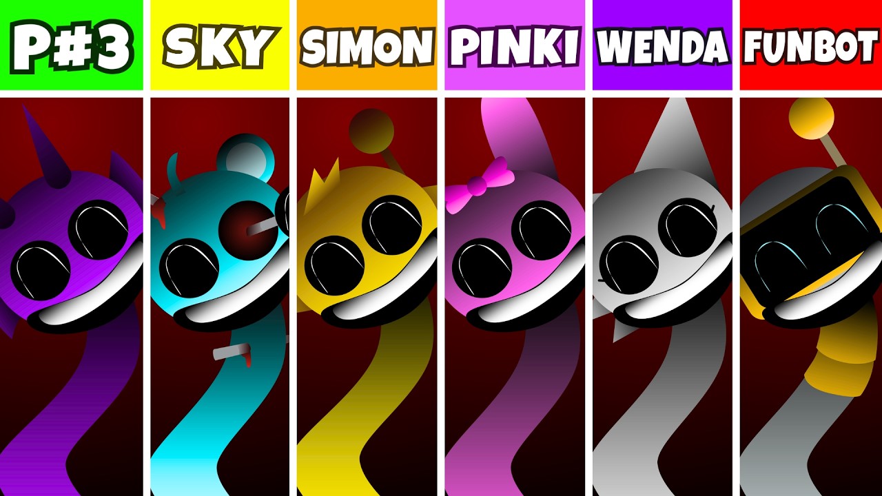 Incredibox Sprunki: Phase 3 But Sky VS Simon VS Pinki VS Wenda VS Funbot
