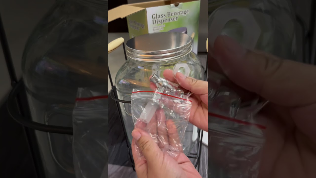 Glass Beverage Dispenser #shorts #unboxing #dispenser #shortvideo