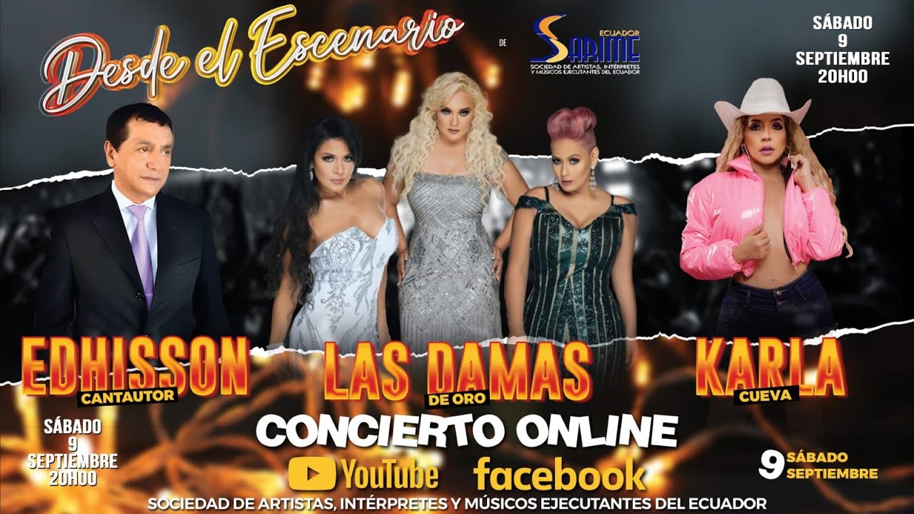 KARLA CUEVA - LAS DAMAS DE ORO - EDHISSON - DESDE EL ESCENARIO - 9 DE SEPTIMBRE 2023