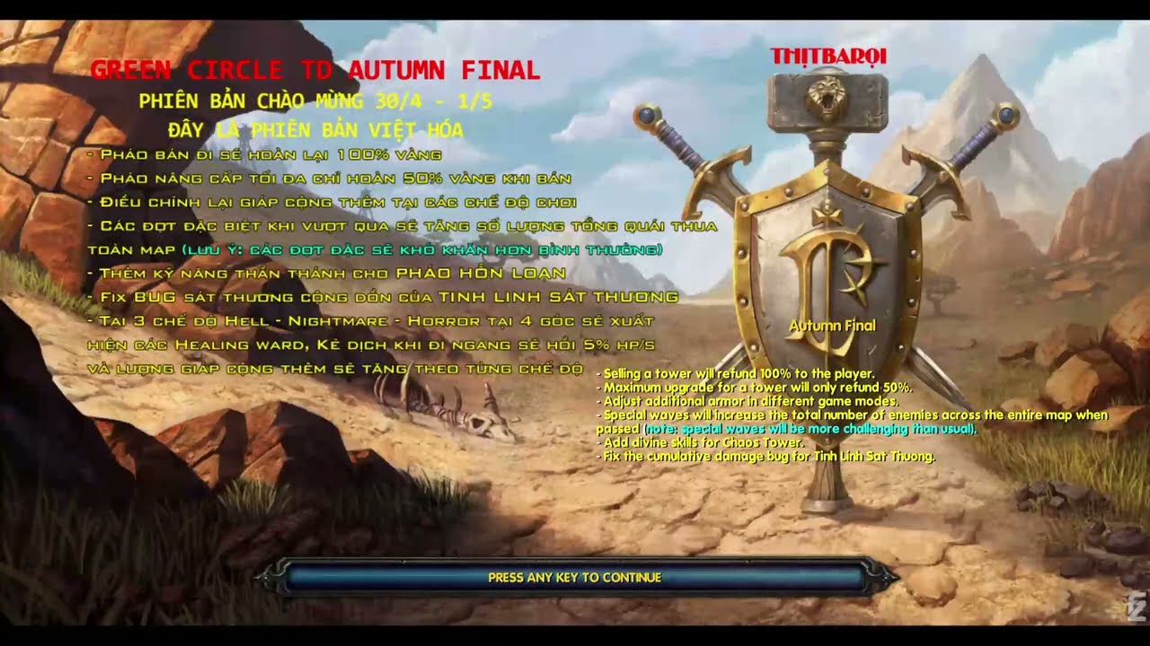 WARCRAFT III - GREEN CIRCLE TD AUTUMN FINAL v6.4