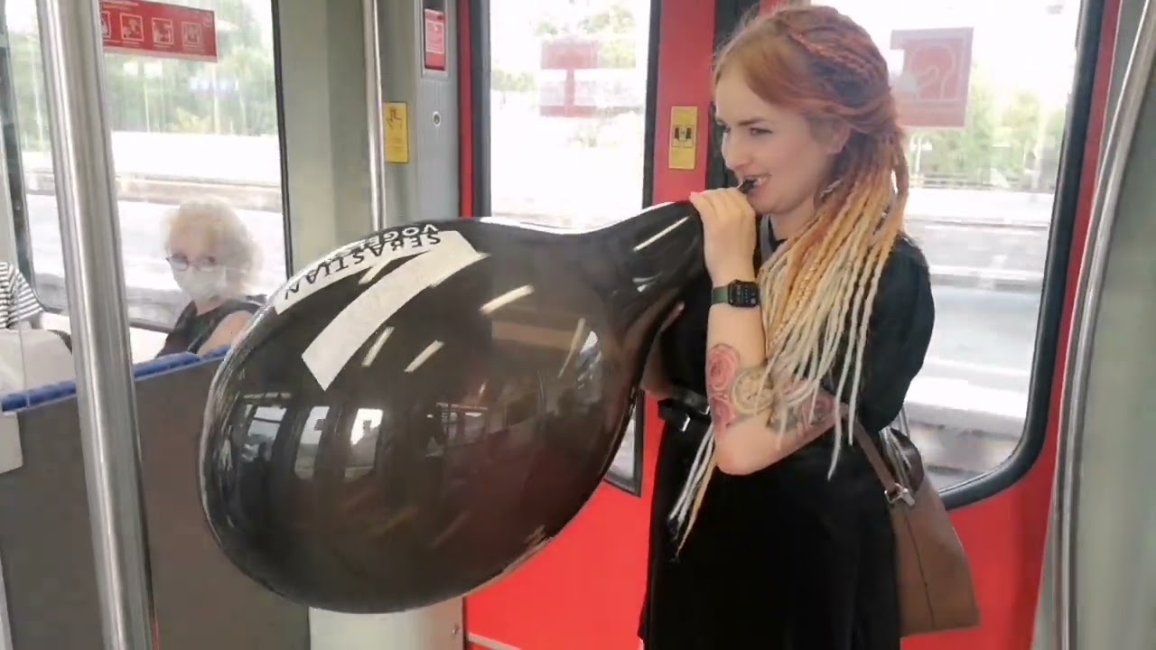 Foxy and Lucy love btp balloons at public places (preview clip)