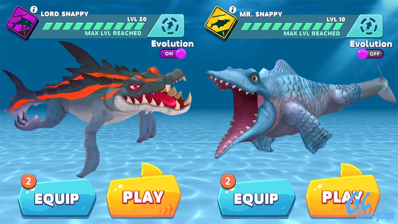 LORD SNAPPY vs MR SNAPPY in Hungry Shark Evolution