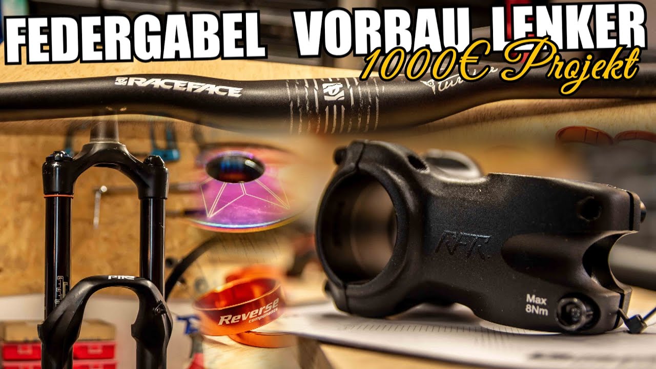 Federgabel, Steuersatz Vorbau & Lenker einbauen - 1000€ Endurobike Projekt
