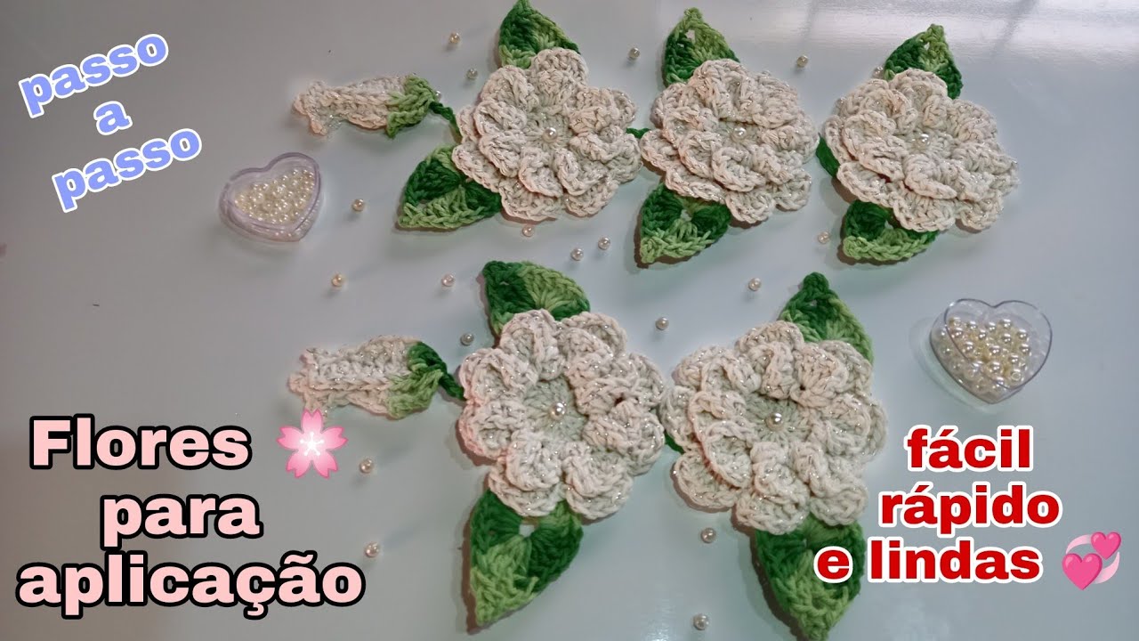 Flores para aplicação, rápido, fácil de fazer e muito lindas 💝 🌼 🌸