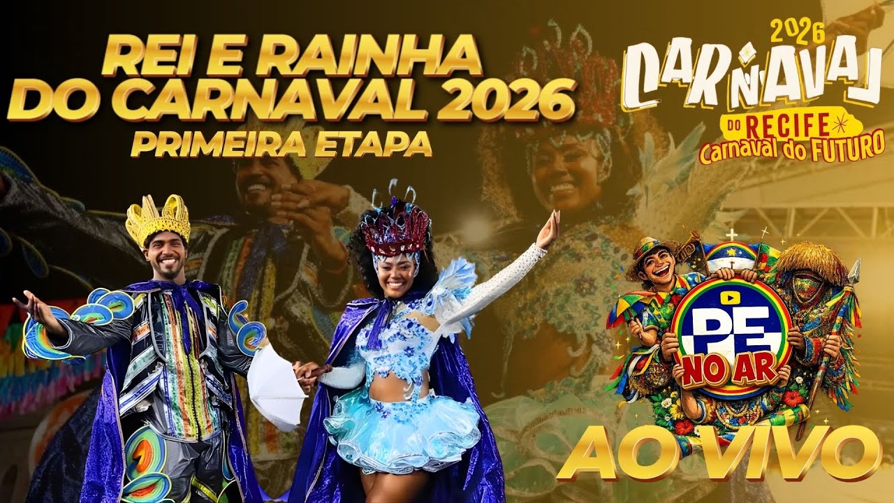 [CARNAVAL 2026] CONCURSO REI E RAINHA DO CARNAVAL DO RECIFE | PRIMEIRA ETAPA AO VIVO EM RECIFE