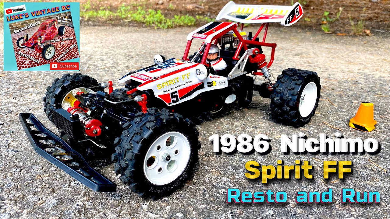 1986 NICHIMO SPIRIT FF RC BUGGY RESTO AND RUN