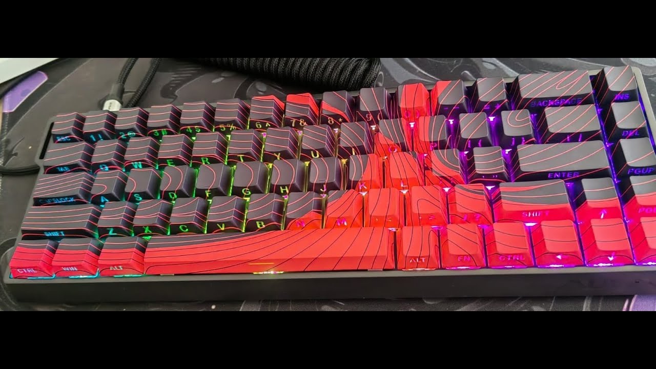 Review Teclado Magn&eacute;tico AULA WIN68 HE MAX 8K hz 0,01 mm reacci&oacute;n software tutorial