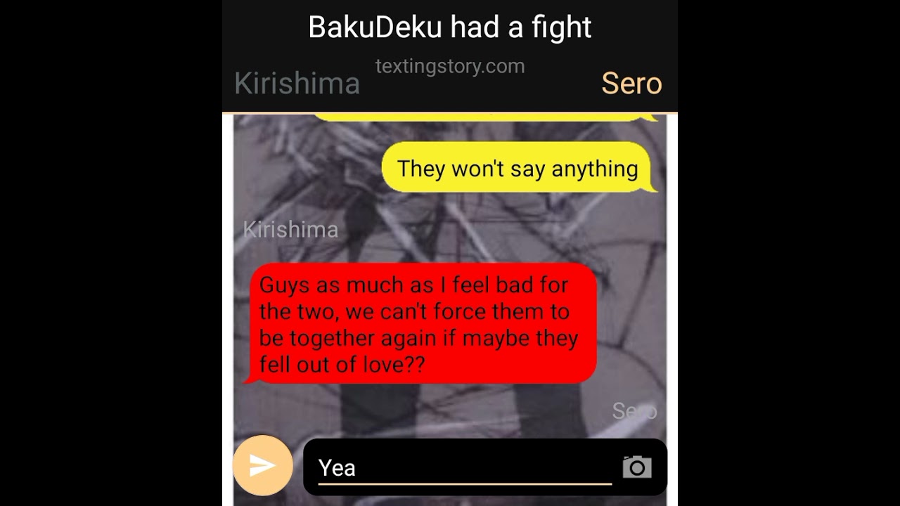 BakuDeku had a fight?!||BKDK 🧡💚Angst||Suggested||Texting Story||