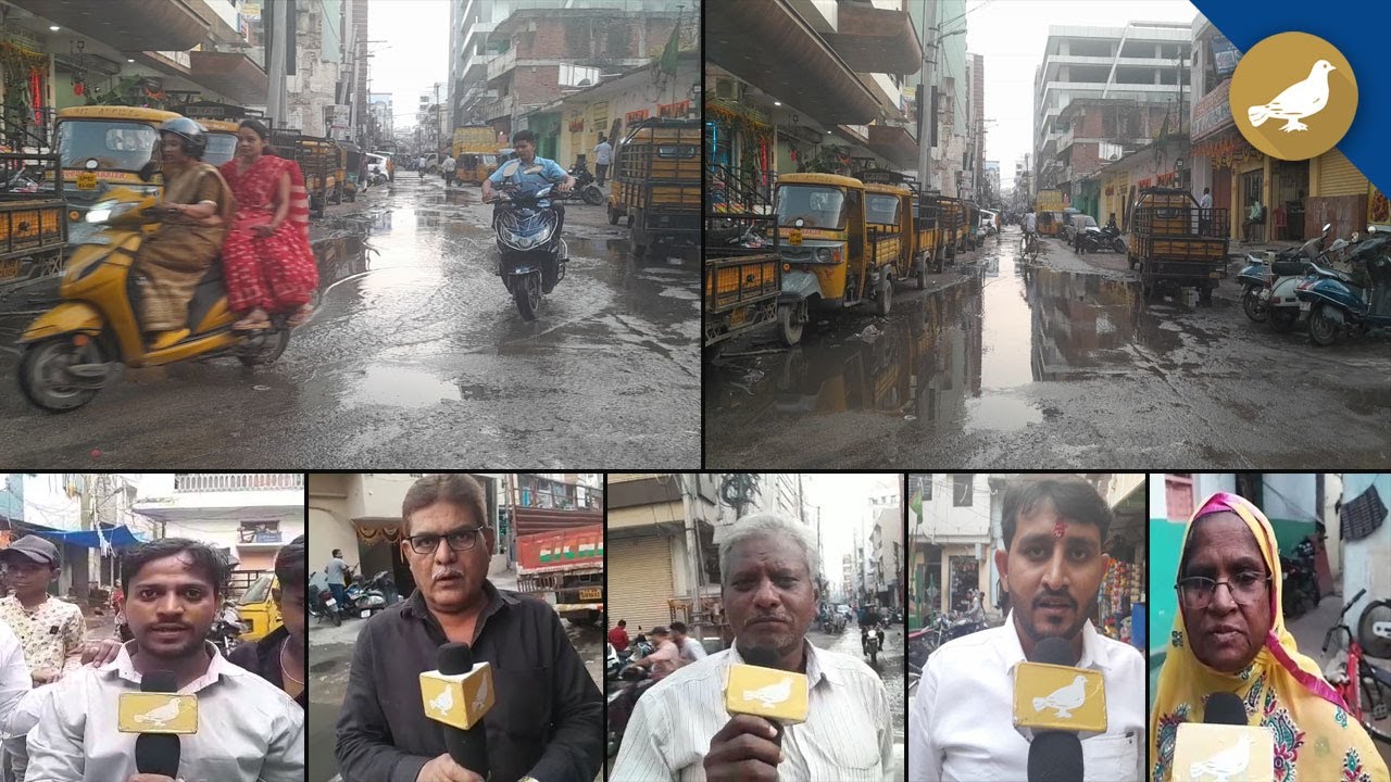 Hyderabad: Sewage overflow on Feelkhana road in Begum Bazar