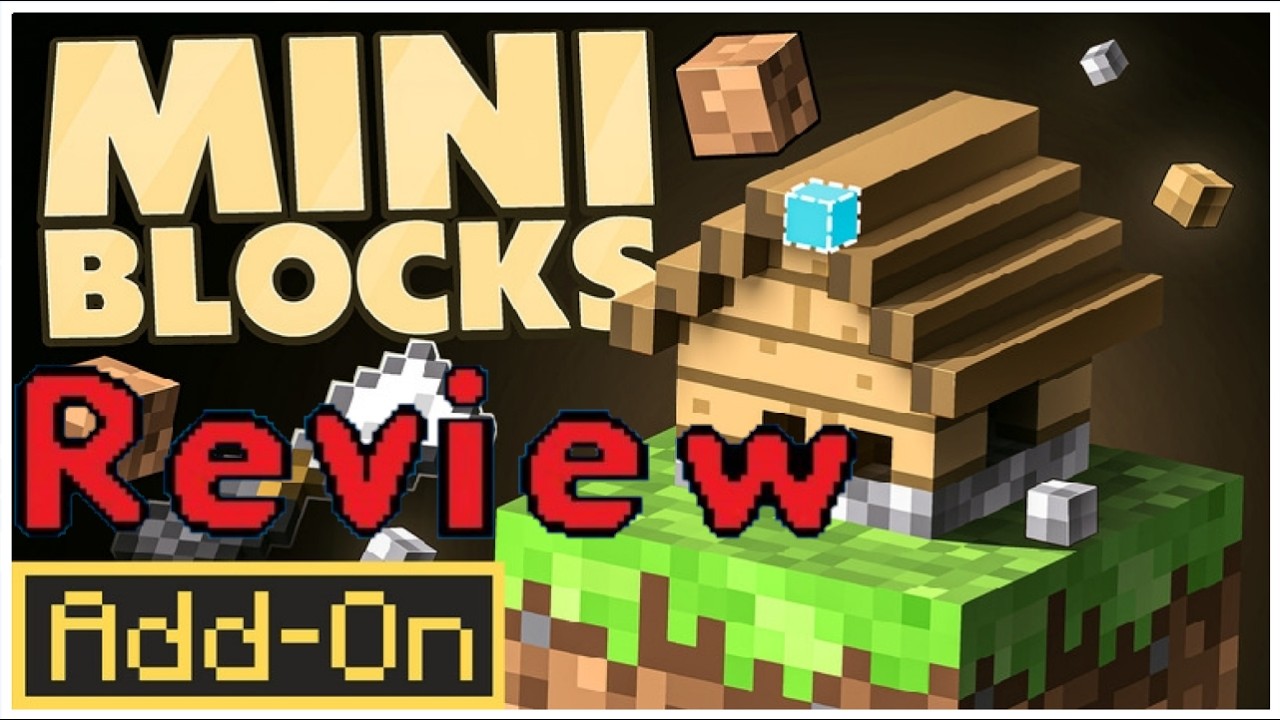 Обзор дополнения Real Mini Blocks для Minecraft Bedrock