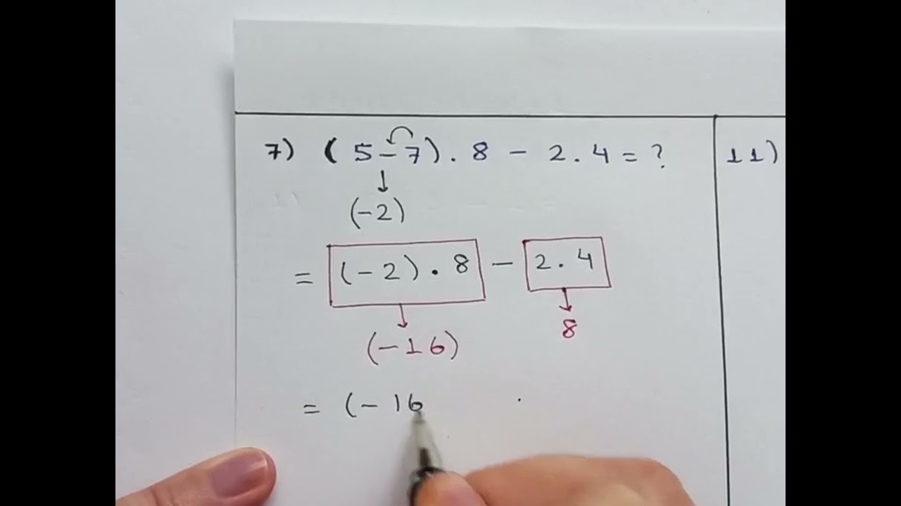 2 ) TEMEL İŞLEMLER SORU ÇÖZÜMÜ (İŞLEM ÖNCELİĞİ SORULARI)