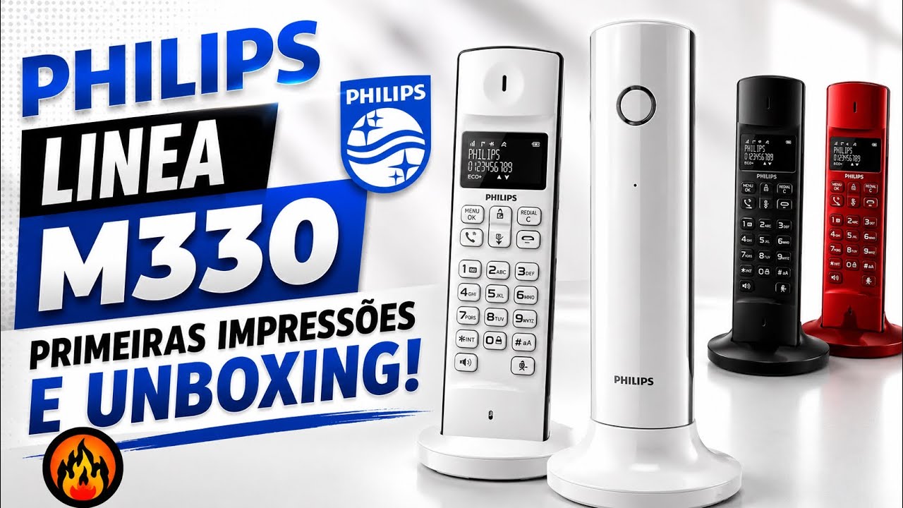 Telefone Philips Linea M330 - Primeiras impressões e Unboxing