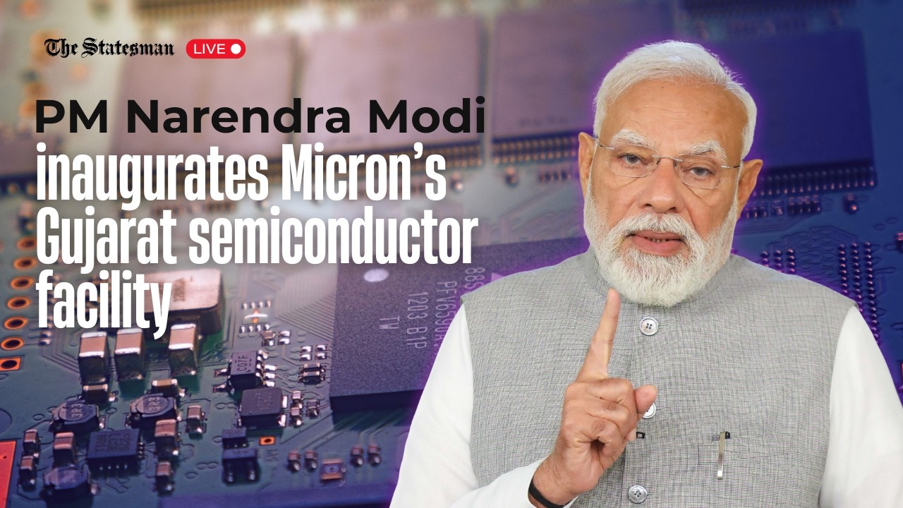 PM Narendra Modi inaugurates Micron Semiconductor India facility in Gujarat | LIVE