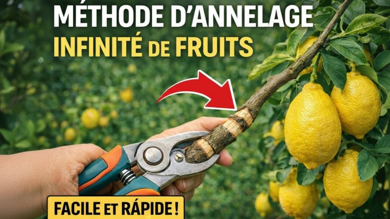 MÉTHODE D'ANNELAGE : si votre arbre ne donne pas de fruits, faites ceci