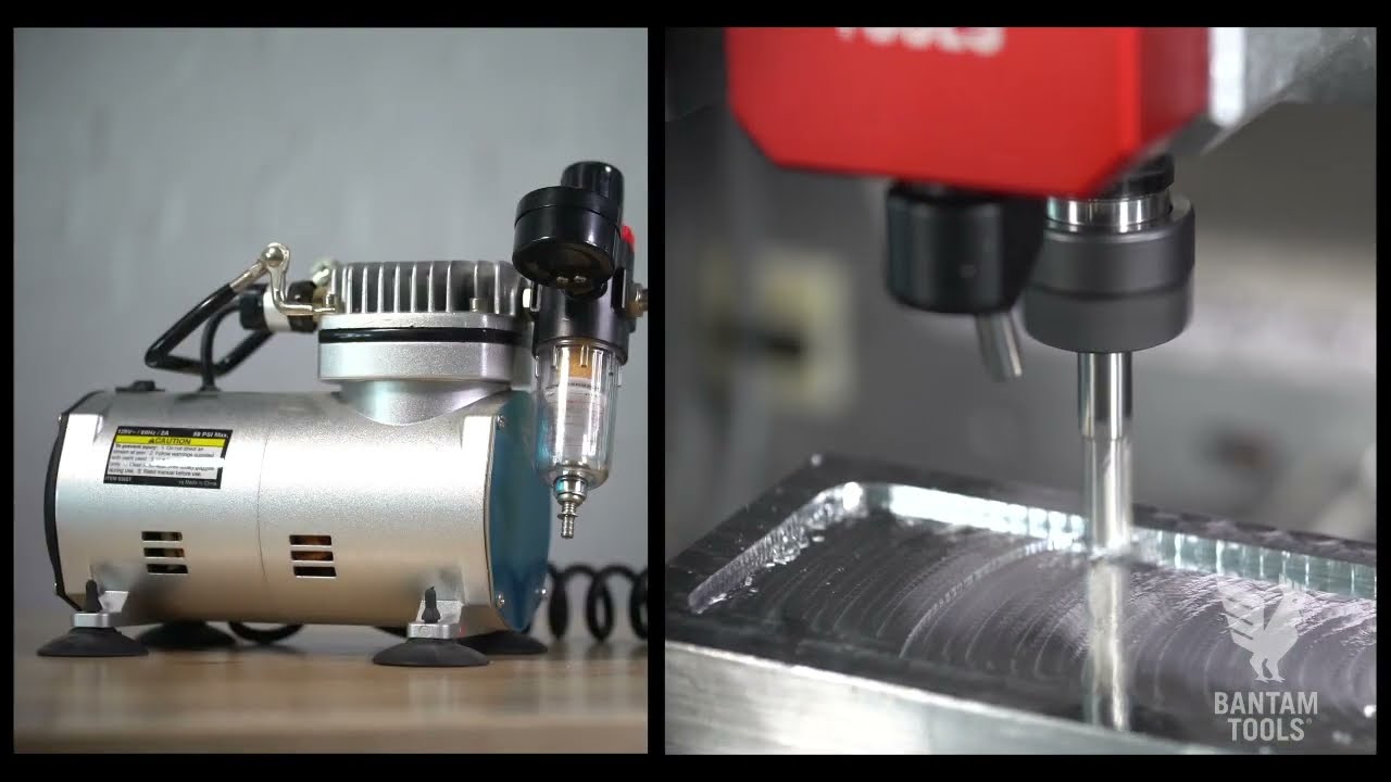 Bantam Tools Desktop CNC Air Blaster Accessory: Compressor Comparison