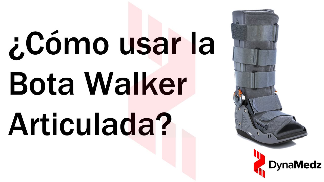 ¿Cómo usar la bota walker articulada?