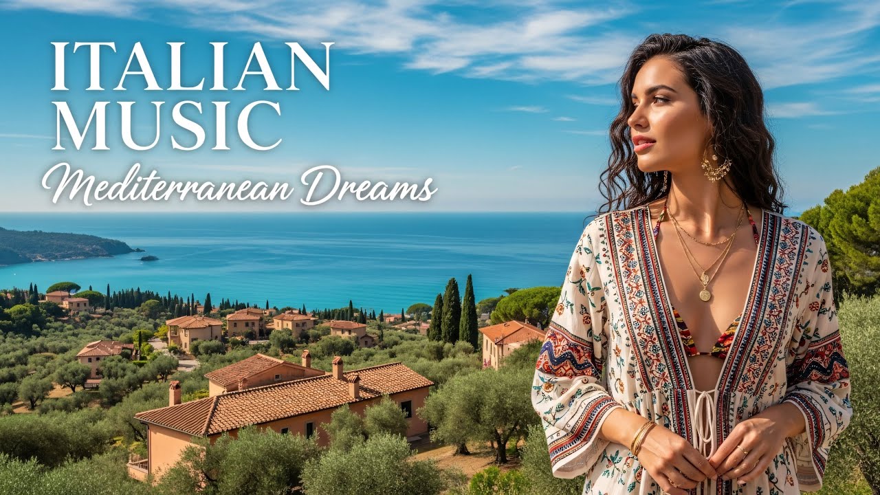 🎶 Nostalgic Italian Melodies 🍷 Magical Tuscany Sunset & Mediterranean Bliss