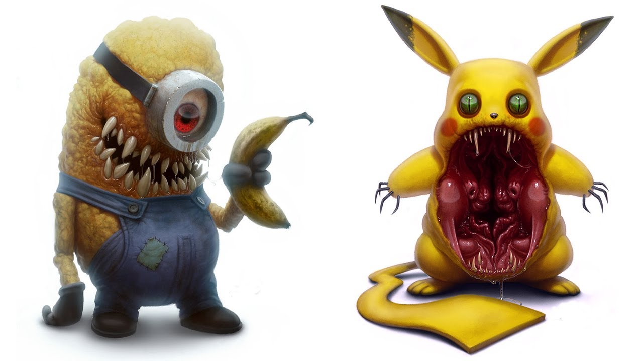 Cartoon Characters You Love Horror Version | All Characters 2017
