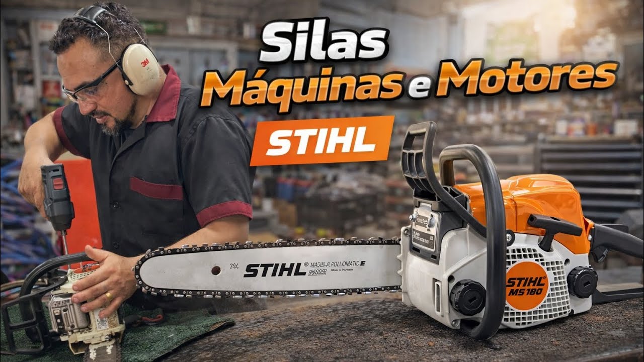 REVISAO GERAL MOTOSSERRA STIHL MS 180 👨🏻‍🔧🧡✅️