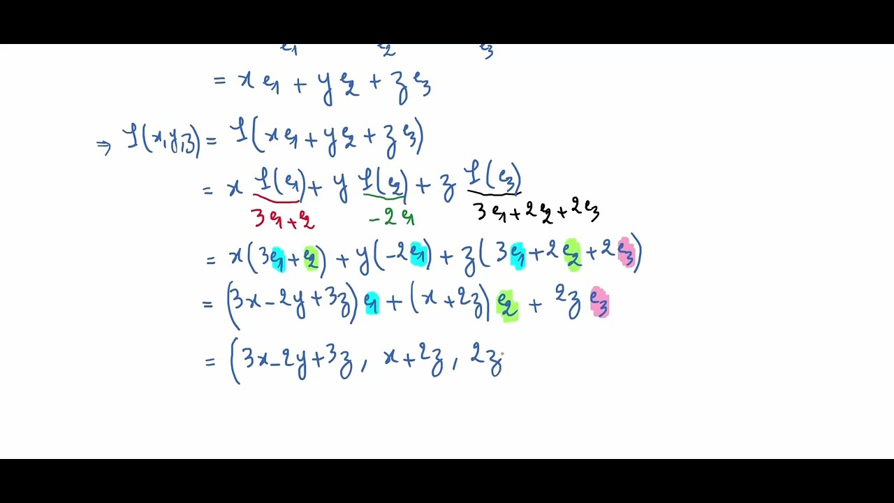 Comment trouver l'expression analytique d'un endomorphisme. Rang d'un endomorphisme. Partie 1/3