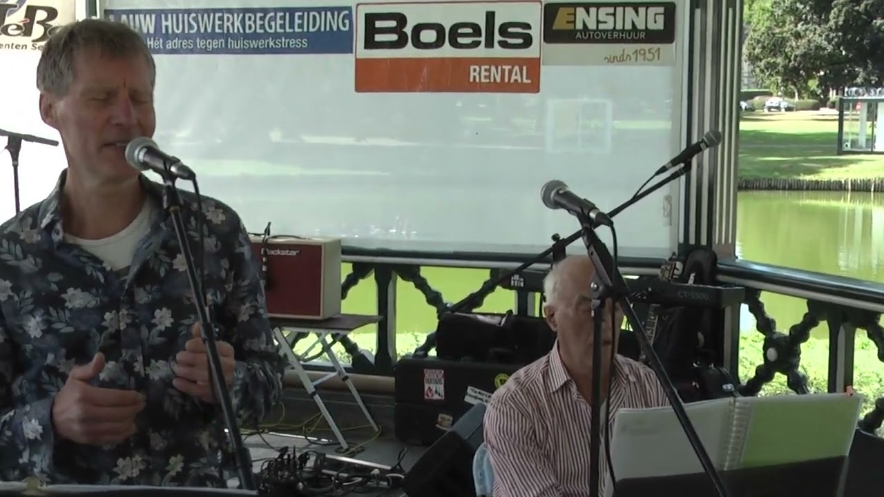 Muziektent Oranjepark Apeldoorn live on stage Duo Bagage - Ce N'est Rien, zondag 24 augustus 2025.
