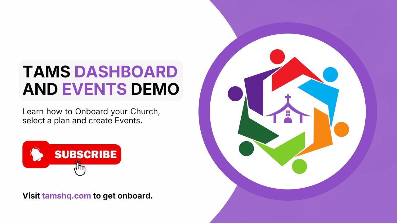 TAMS Onboarding, Dashboard and Events Demo