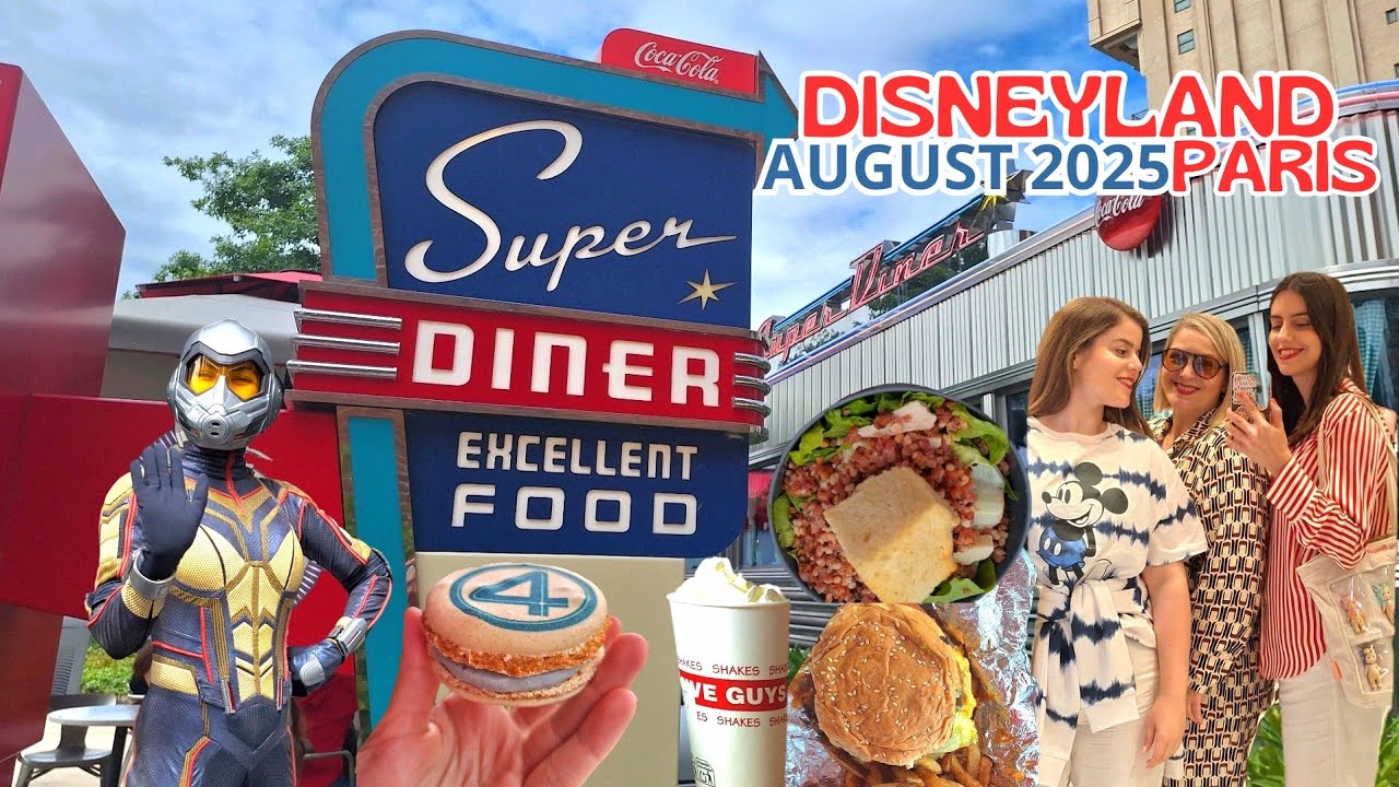 NEWS DISNEYLAND PARIS AUGUST 2025 | SUPER DINNER | FIVE GUYS - THE BEST MILSHAKES | MERCHANDISE