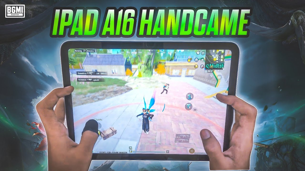 IPAD 11 GEN(A16) BGMI/PUBG TEST🔥 || IPAD A16 HANDCAME || 4 FINGER+ GYRO || VIZOM