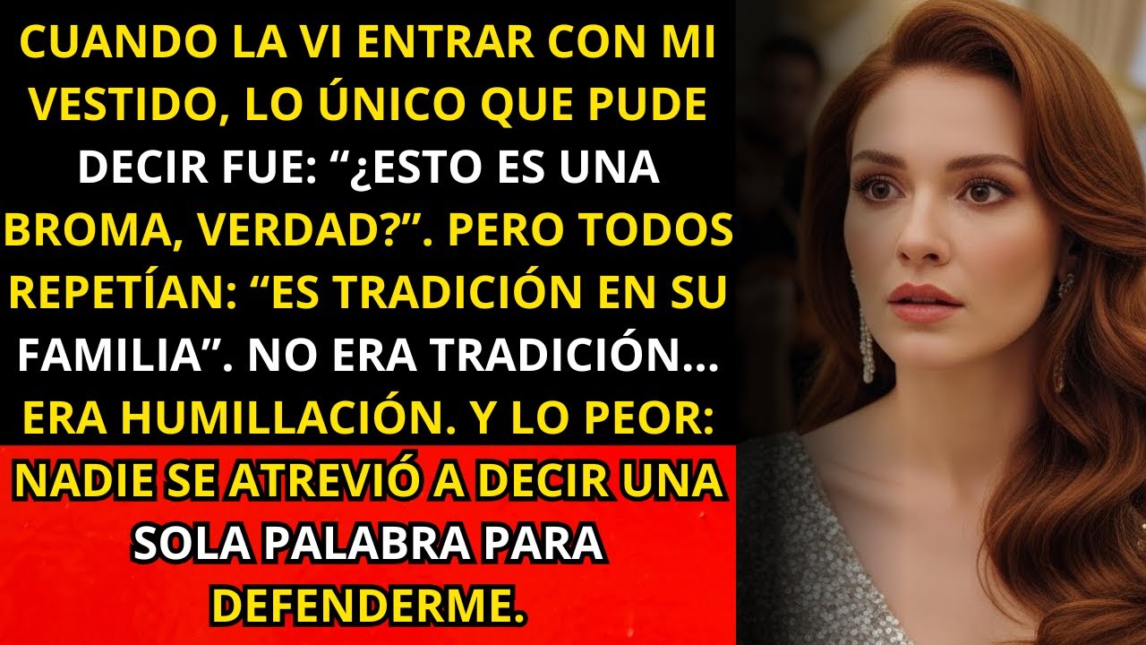 “Es tradición en su familia”, dijeron — mientras su ex entraba con el vestido que yo elegí...