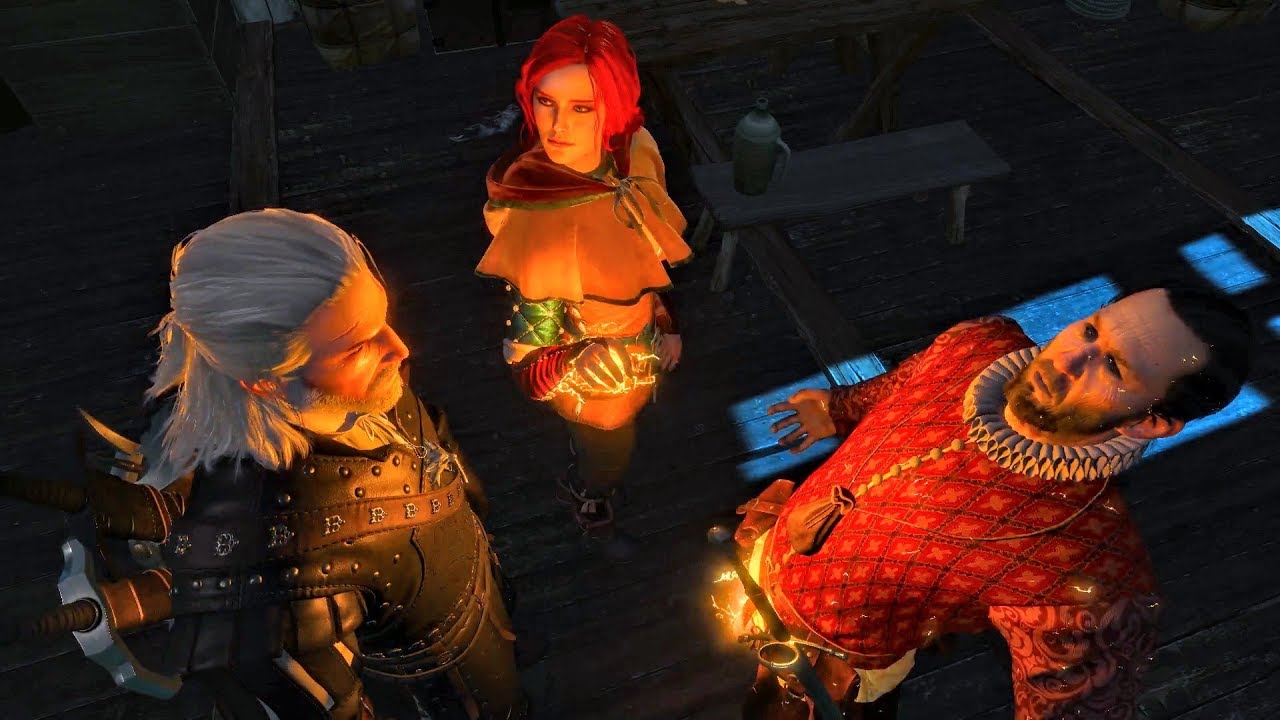 Triss Plays with Balls of Witch Hunter Messenger (Witcher 3 | Geralt in Novigrad)