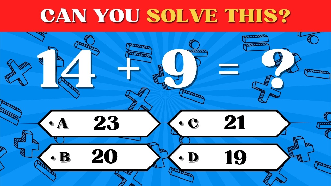 Can You Solve All ? Easy → Extreme Addition Quiz for Kids 🧮 | Fun Math Challenge