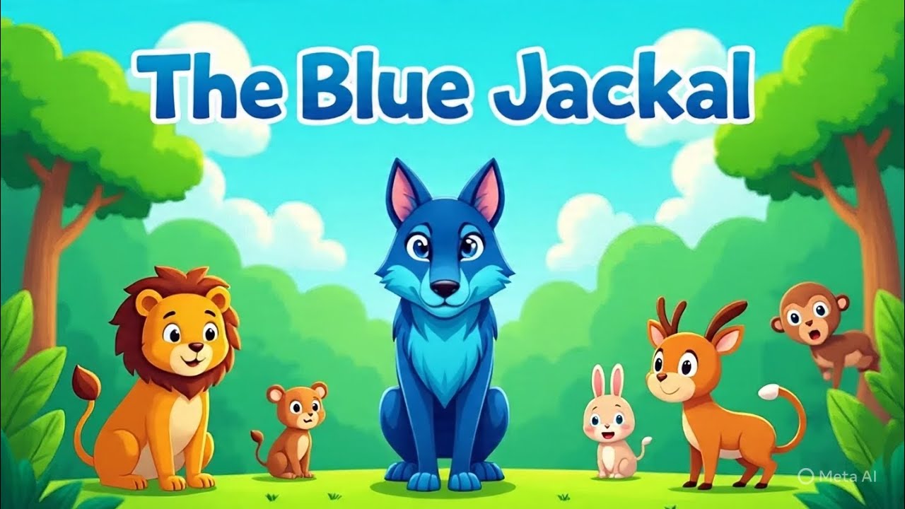 The Blue Jackal | Panchatantra Moral Story for Kids | Bedtime Stories | Moral Lok