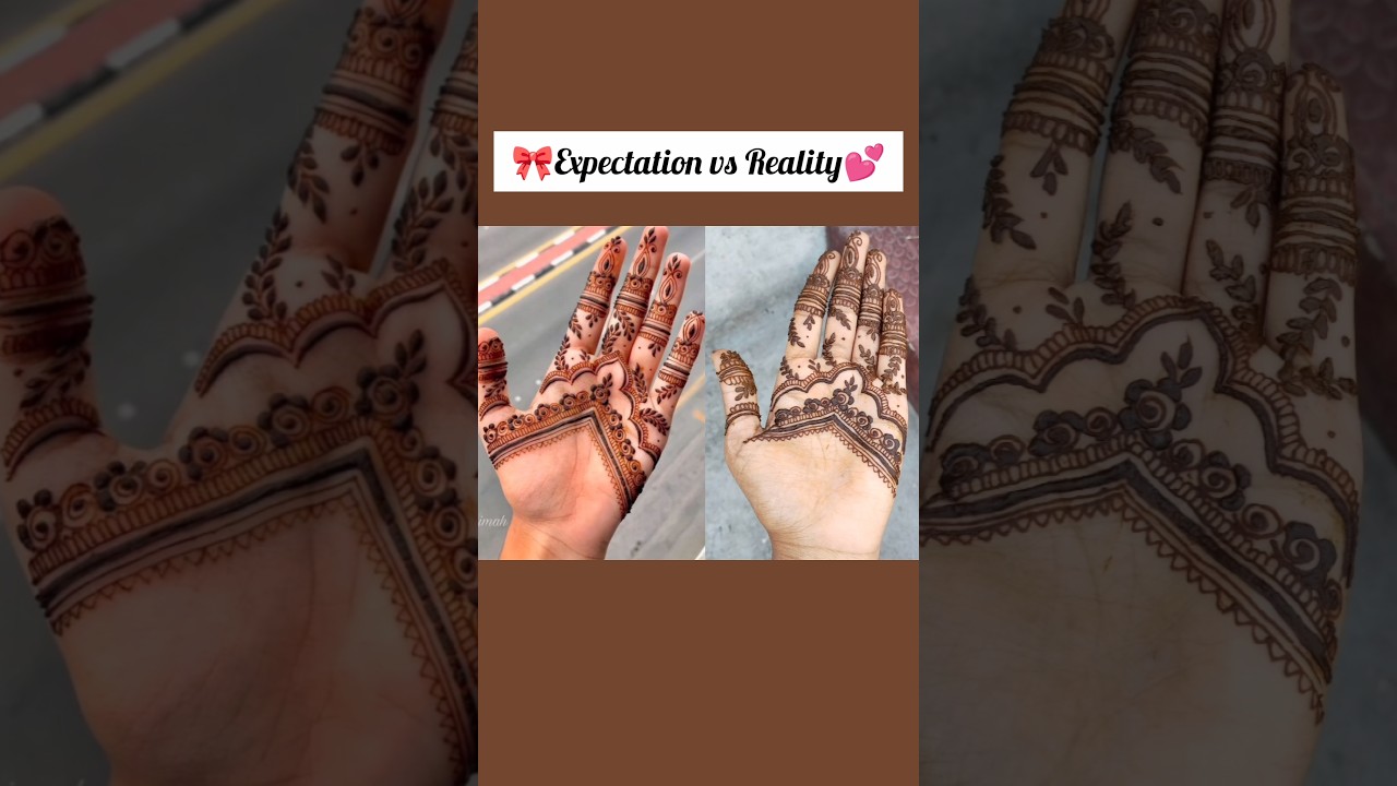 Sajdaa Song Mehndi – Expectation vs Reality Shorts
