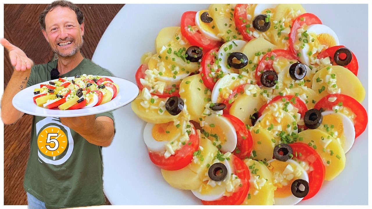 ENSALADA de VERANO con 3 Ingredientes 😋 - Recetas de Guille en 5 Minutos