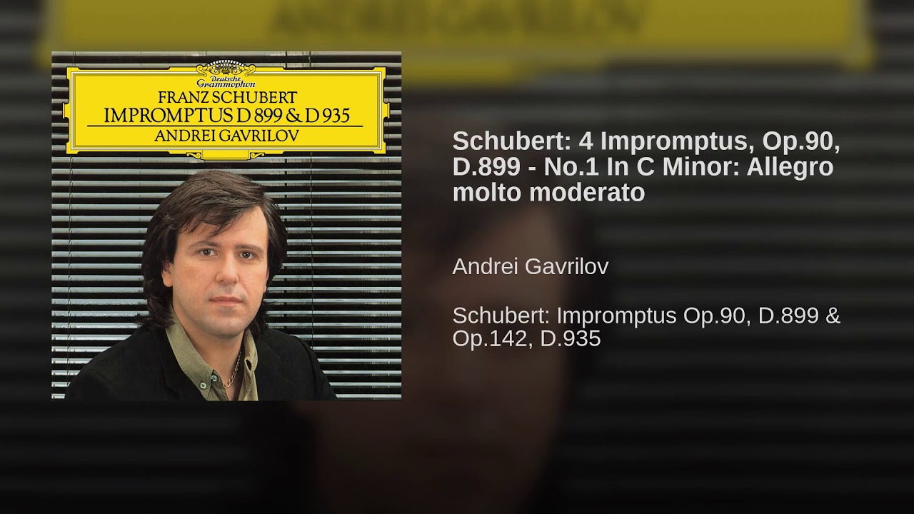 Schubert  4 Impromptus, Op 90, D 899   No 1 In C Minor  Allegro molto moderato