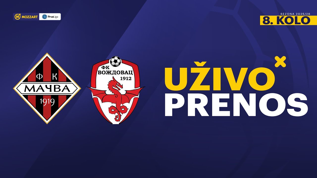 Mačva - Voždovac Mozzart Bet Prva liga Srbije 2025/26 8. Kolo