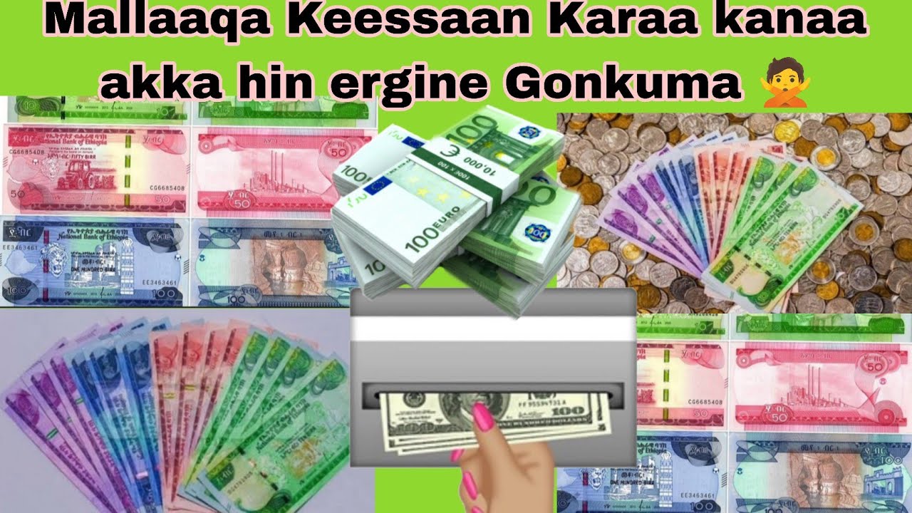 Gonkuma 🙅 Mallaaqa Keessaan karaa kanaan hin ergaatina nyaatamtu 👂👈