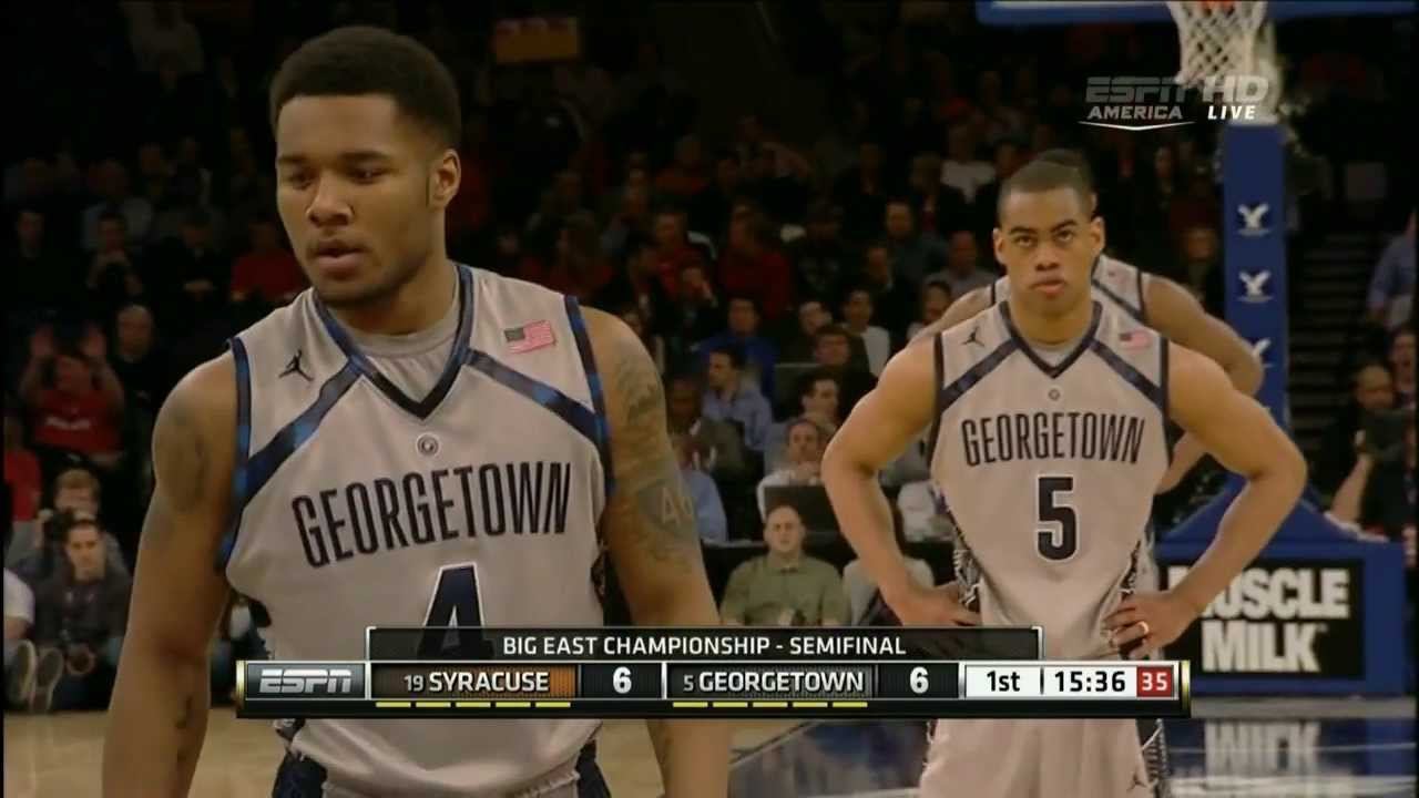 CBB 12/13 BET Semifinals #19 Syracuse Orange vs #5 Georgetown Hoyas 03/15/13 (Full Game)