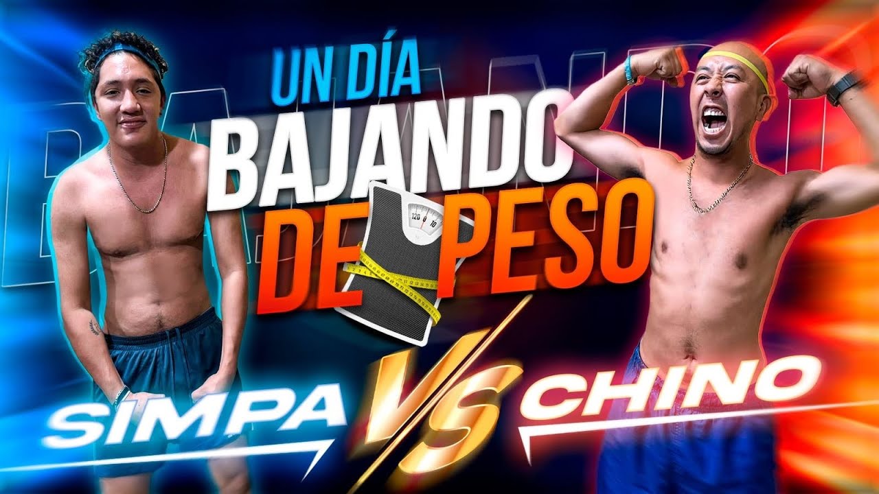 🔥RETO UN DIA BAJANDO DE PESO CON EL CREW, SIMPA VS CHINO🔥